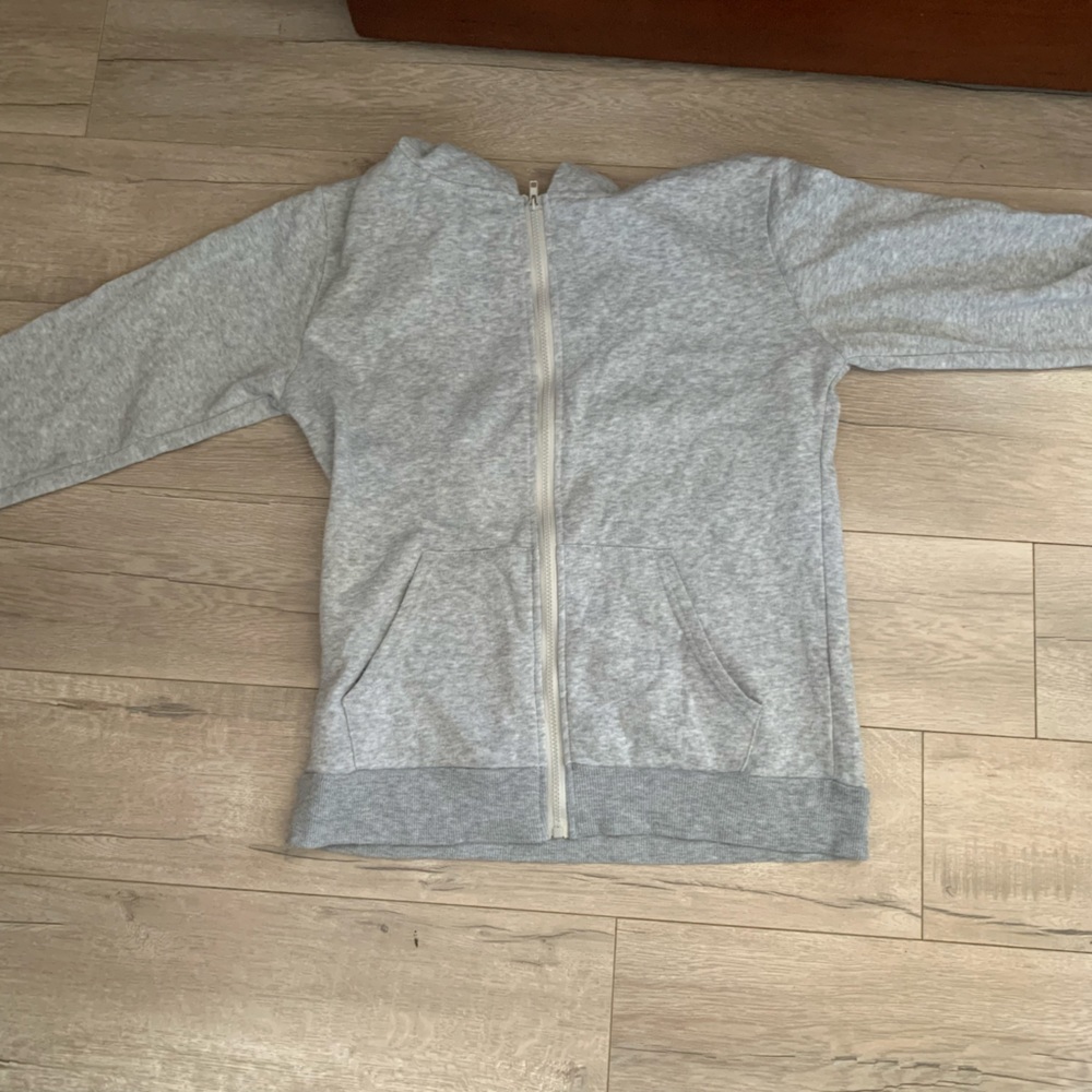 Grey Zip up hoodie